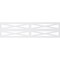 Ekena Millwork Set of Four Panels for 94 1/2"W x 24 1/4"H Farmhouse Fence Fretwork Wainscot Wall Paneling WPKP12X01X47FHF - alternate 5